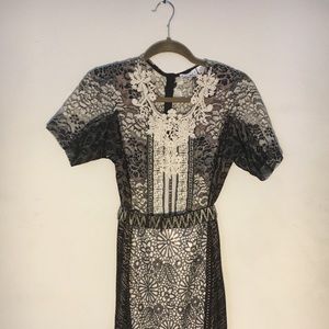 Anthropologie “beguile” lace dress by Byron Lars